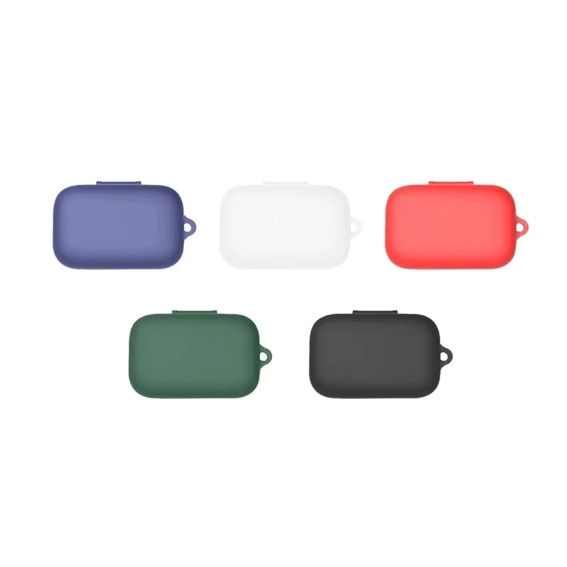 For Sennheiser Momentum True Wireless 3 Silicone Case Bluetooth-compatible Earphone Protective Cover with Anti-lost Buckle - White