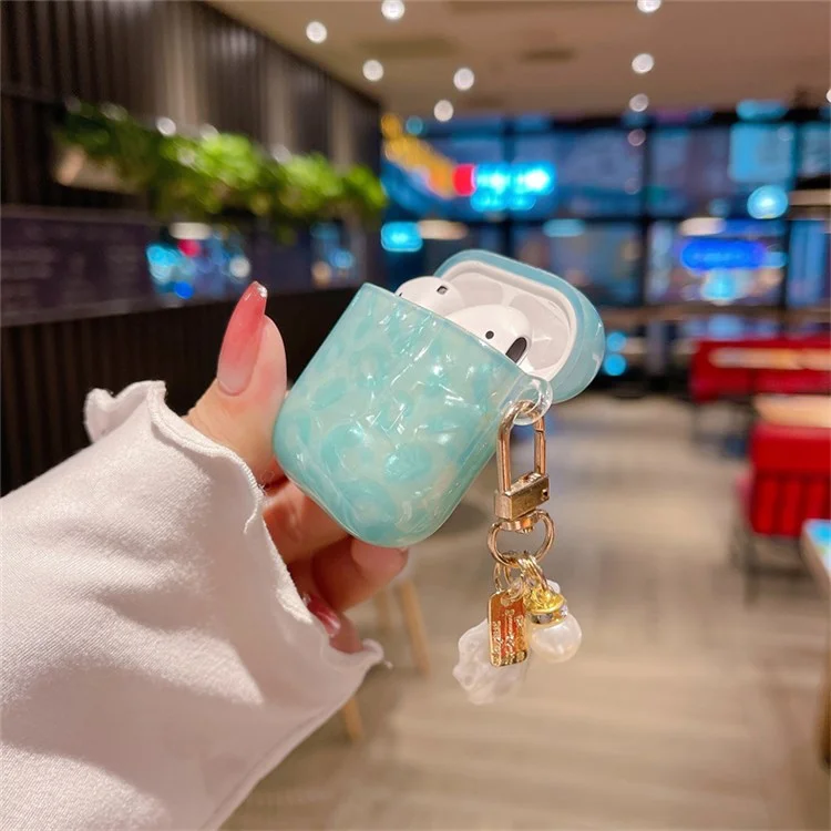 Para Apple AirPods Com Caixa de Carregamento (2016)/(2019)/AirPods Com Estojo de Carregamento Sem Fio (2019) TPU Bluetooth Charging Charging Case Shell Grã