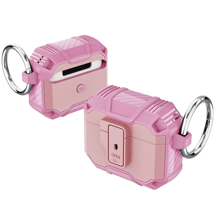 Coperchio Custodia Per Auricolari Per Apple AirPods 3 Tpu Morbido TPU+PC Case di Protezione - Rosa