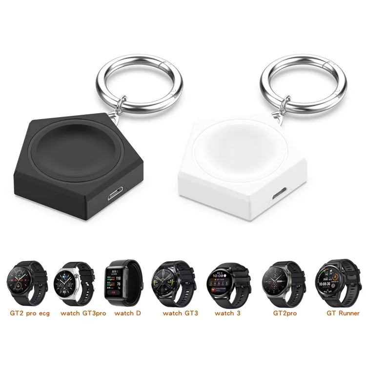 Chargeur sans fil portable pour montre connectée Huawei Watch GT 2 Pro/Watch GT 3/Watch D/Watch 3 - Noir