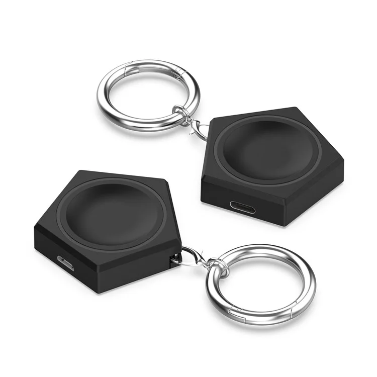 For Samsung Galaxy Watch Active/Watch Active 2/Watch4 Portable Wireless Charger Charging Dock Station - Black