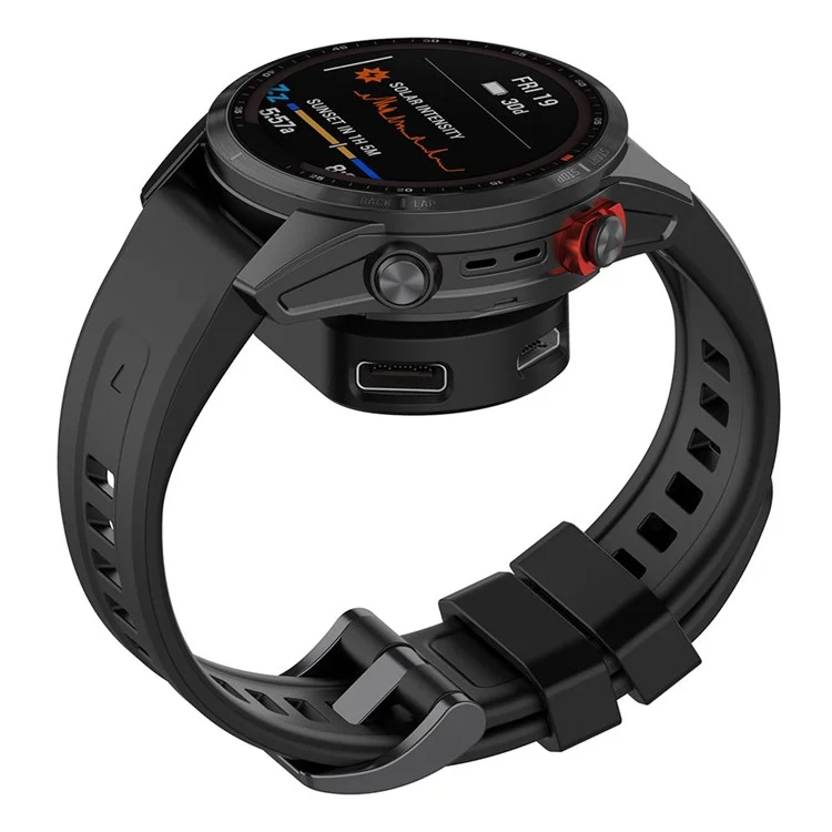 Base de carga ST-004 para cargador de adaptador de Garmin Fenix 7 / 7S / 7X / vivoactive 5 / Venu 3 AMOLED Tipo C / Micro Interfaz Soporte de Carga para Reloj