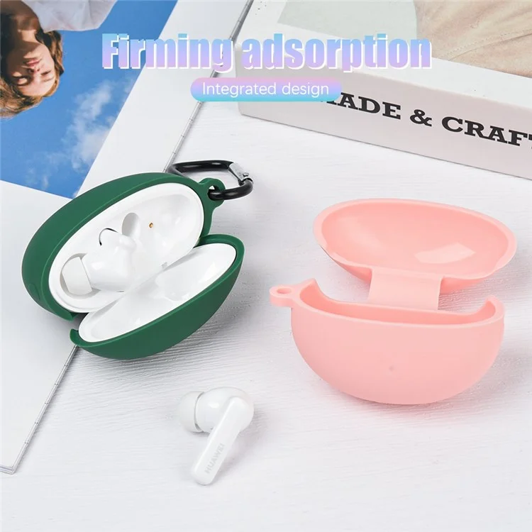 For Huawei FreeBuds 5i Bluetooth Earphone Silicone Protective Case Anti-drop Cover - White