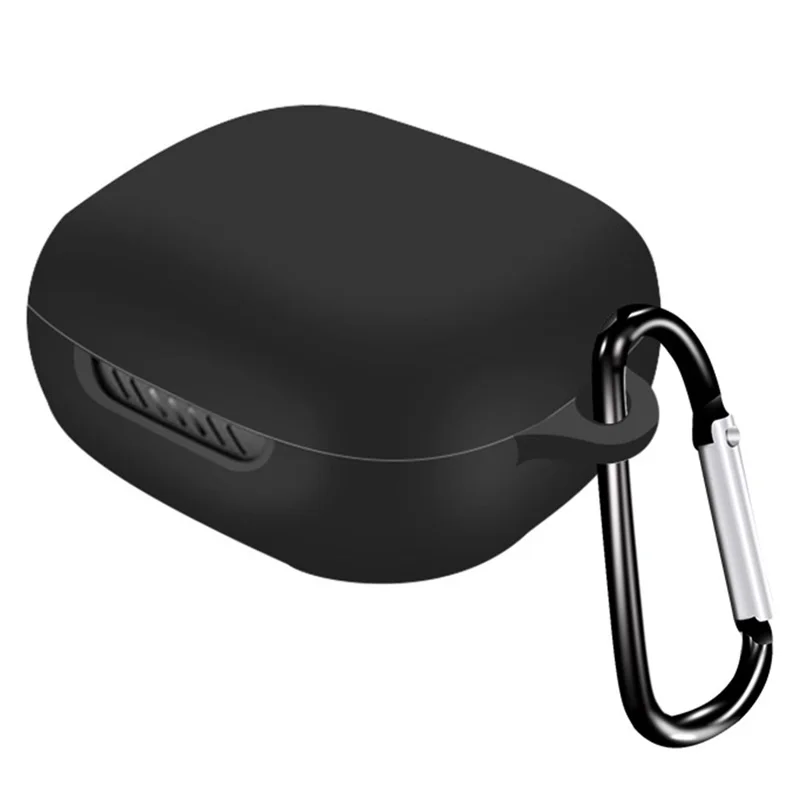 For JBL Live Pro+ Bluetooth-compatible Earphone Drop-proof Silicone Case Anti-scratch Protective Cover - Black