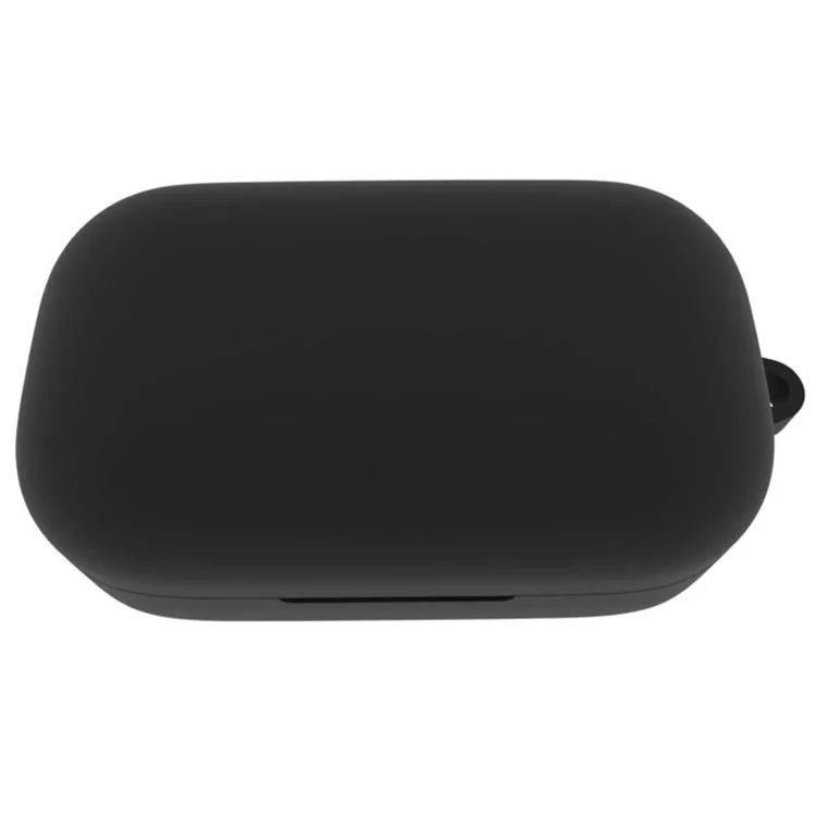 Capa de Silicone para Sennheiser MOMENTUM True 2 Fone de Ouvido à Prova de Poeira Capa Protetora Sem Fio Bluetooth Fones de Ouvido Caixa Macia (com Fivela Antiperda) - Preto