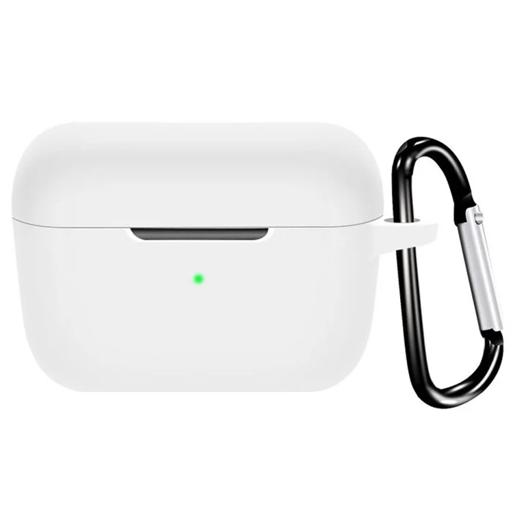 Funda protectora de manga para auriculares Bluetooth inalámbricos Sennheiser CX True Wireless, funda de silicona a prueba de polvo con hebilla antipelda - Blanco