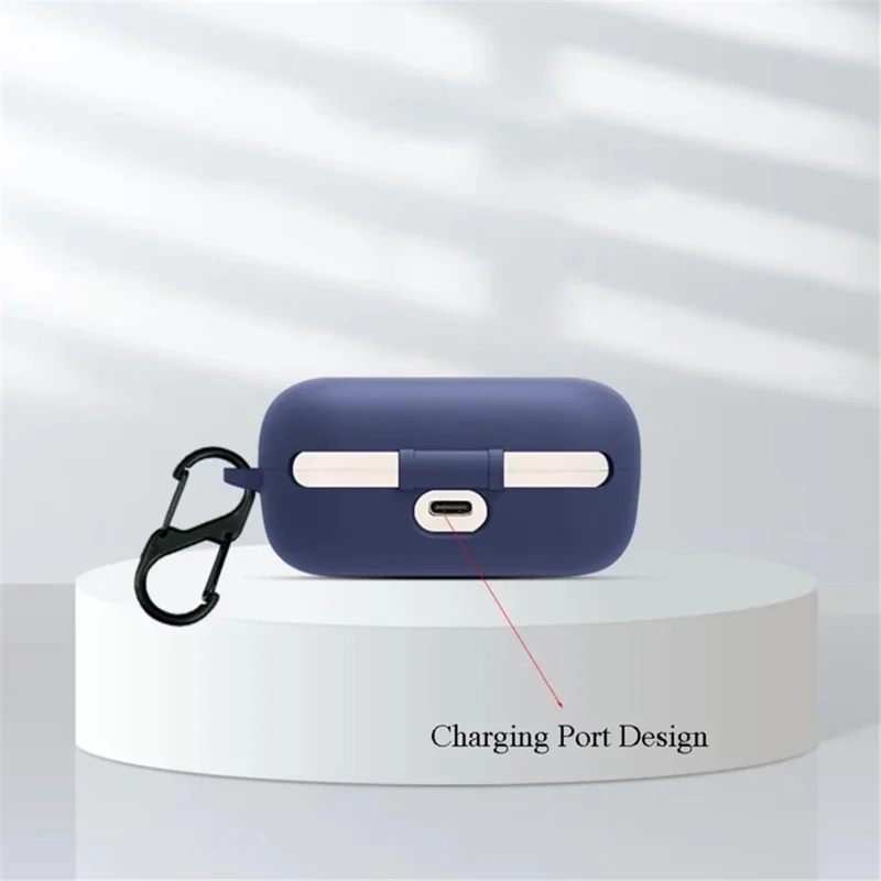 Shockproof Case for JBL UA Streak Wireless Headset Protector with Anti-Lost Buckle Bluetooth-compatible Earbuds Silicone Cover - Red