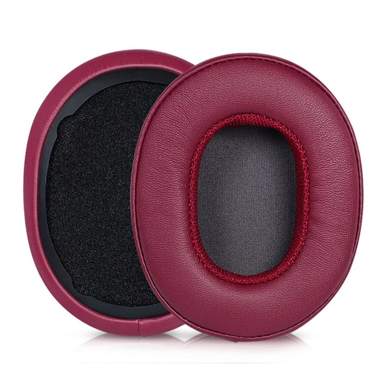 1 Pair for Skullcandy Crusher 3.0 Wireless / Hesh 3 ANC Bluetooth-compatible Headset Replacement Earpads Headphone Soft Earmuffs - Wine Red