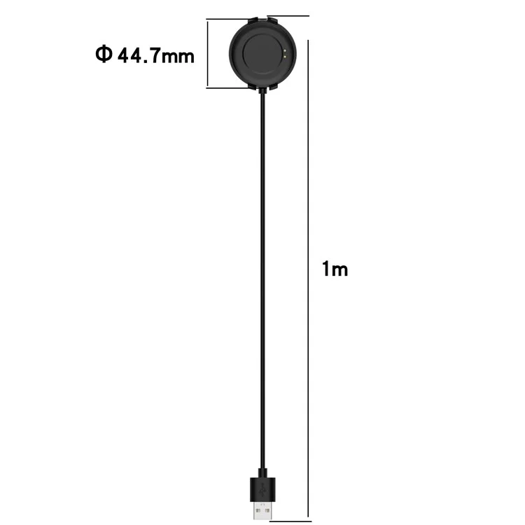 For TicWatch GTK /  Mobvoi CXB07 Smart Watch Charger USB Magnetic Charging Pad with 1m Cable