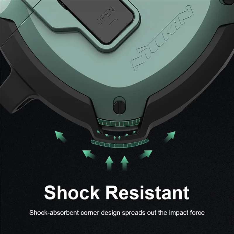 NILLKIN voor Huawei FreeBuds 4 / 4E Bounce Case Bluetooth-compatibele Oortelefoon met Automatisch Openklappende Klep Dropbestendige TPU+PC Hoes - Rood