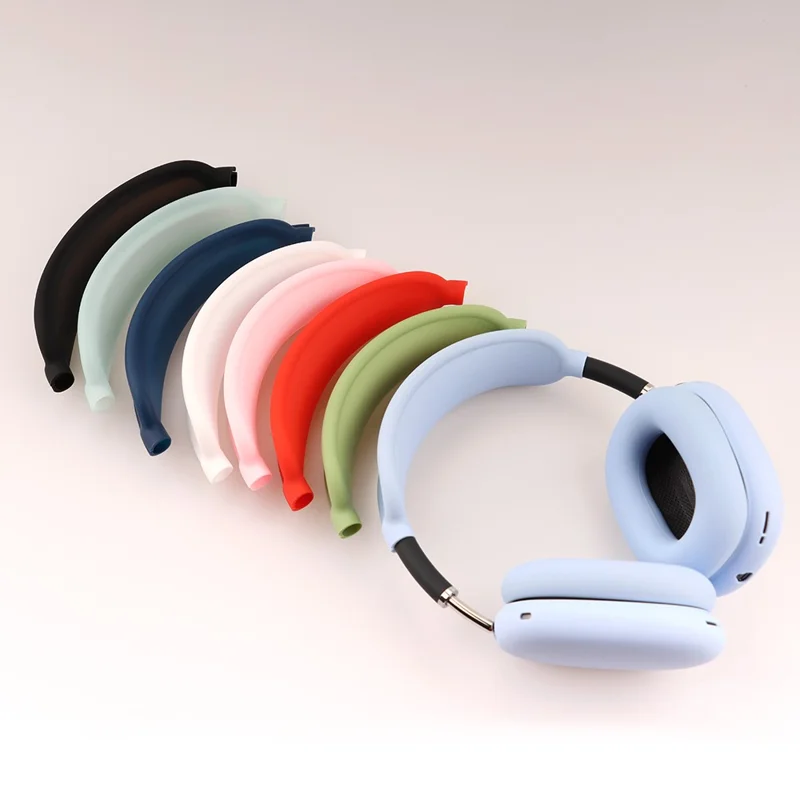 لـ AirPods Max مع USB-C / غطاء واقي للغطاء الخارجي + كفاف الأذن + غطاء الحزام مقاوم للخدوش - أزرق منتصف الليل