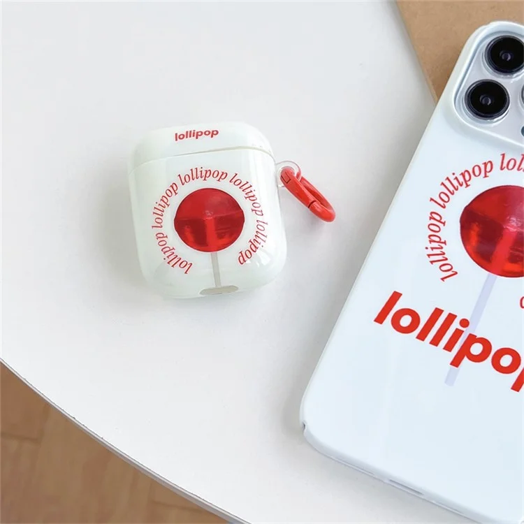 Pour Apple AirPods Avec Cas de Charge (2016) / (2019) / AirPods With Wireless Charging Case (2019) Anti-Fall Cover Sucred Match IMD + TPU Earbuds Case Avec Boucle