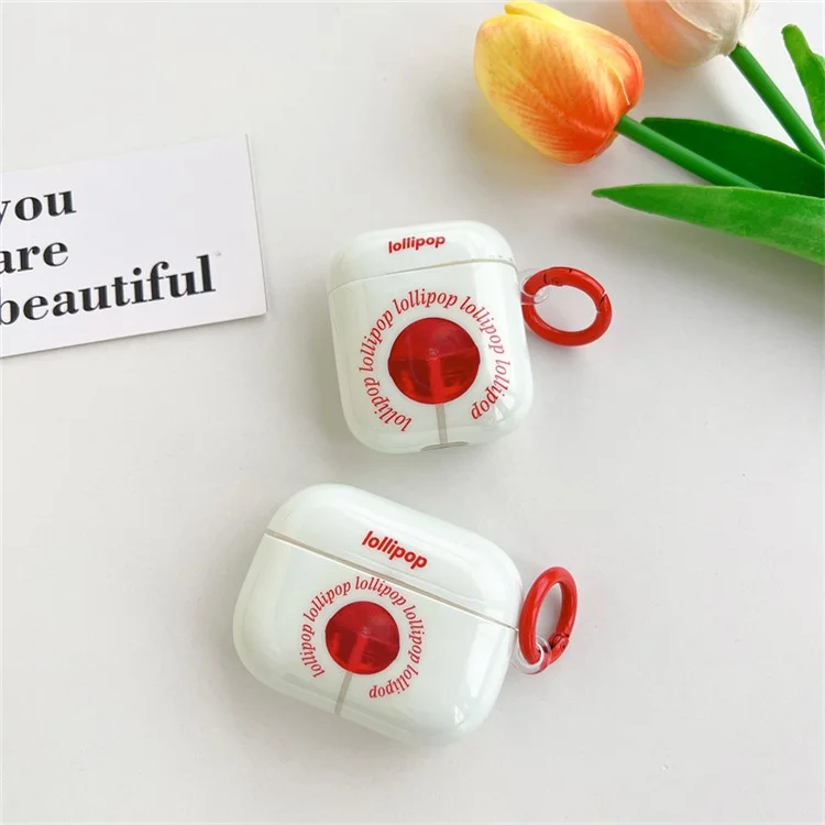 Pour Apple AirPods Avec Cas de Charge (2016) / (2019) / AirPods With Wireless Charging Case (2019) Anti-Fall Cover Sucred Match IMD + TPU Earbuds Case Avec Boucle