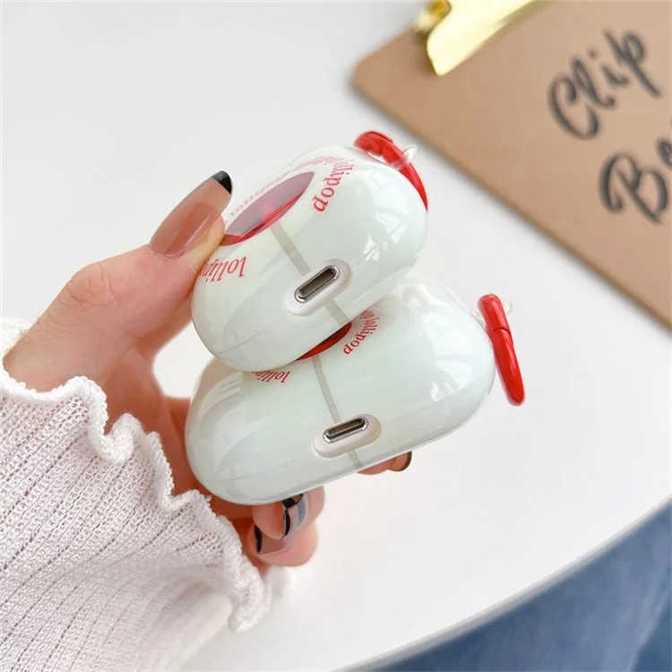 Pour Apple AirPods Avec Cas de Charge (2016) / (2019) / AirPods With Wireless Charging Case (2019) Anti-Fall Cover Sucred Match IMD + TPU Earbuds Case Avec Boucle