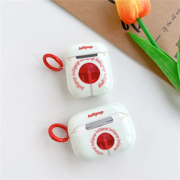 Pour Apple AirPods Avec Cas de Charge (2016) / (2019) / AirPods With Wireless Charging Case (2019) Anti-Fall Cover Sucred Match IMD + TPU Earbuds Case Avec Boucle