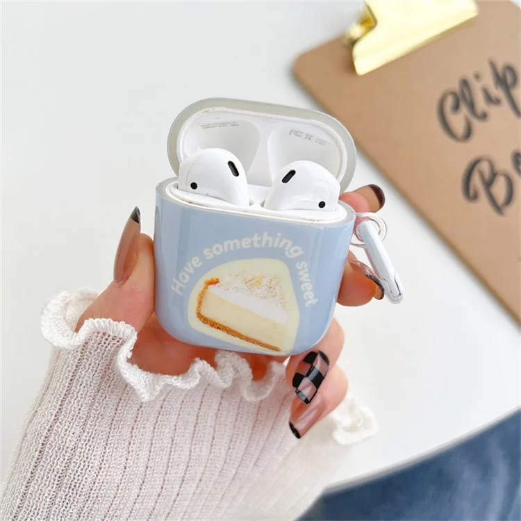 Per Apple AirPods Con Case Case (2016) / (2019) / AirPods With Wireless Charging Case (2019) Pattern da Dessert di Copertura Antidrop IMD + Custodia Auricolare TPU Con Fibbia