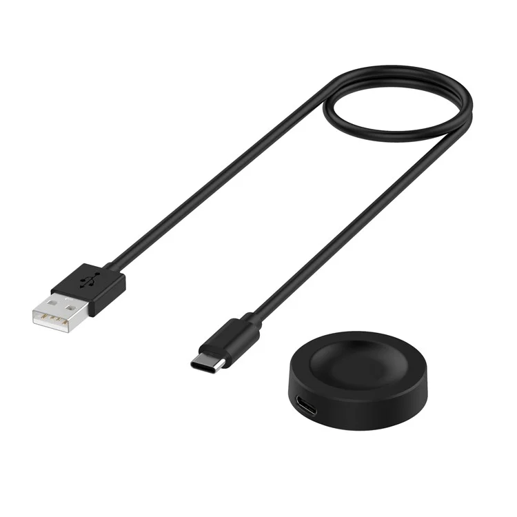 Para Huawei Watch 3 Pro New Base de Carga Divisible Con 1m Cable Smart Wireless Charger - Negro