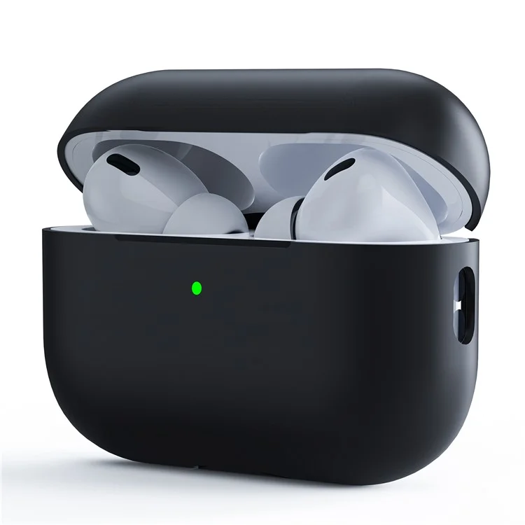 Para AirPods Pro (Gen 2) (USB-C) / Funda separadora de la caja de audífonos AirPods Pro 2 Diseño a prueba de golpes Funda suave de silicona - Negro
