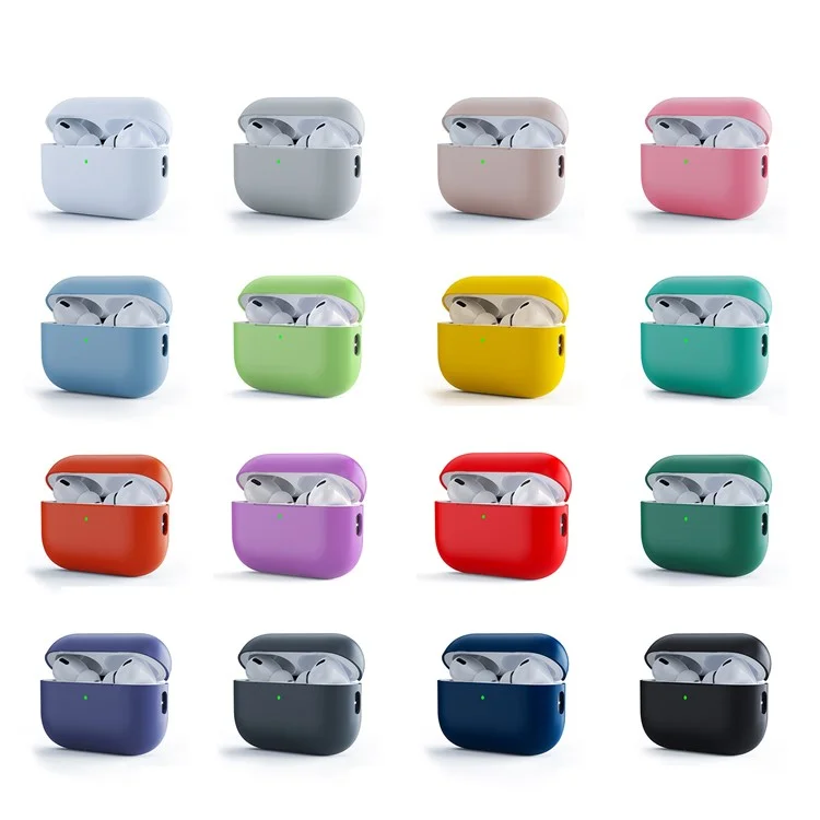 Para AirPods Pro (Gen 2) (USB-C) / Funda separadora de la caja de audífonos AirPods Pro 2 Diseño a prueba de golpes Funda suave de silicona - Negro