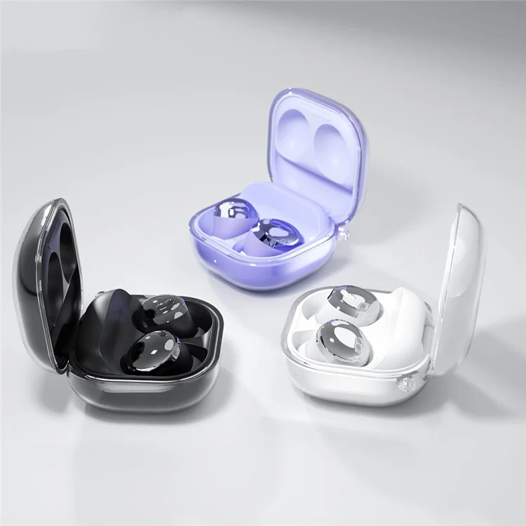 Pour Samsung Galaxy Buds Live / Buds Pro / Buds 2 / Buds 2 Pro Protecteur anti-chute Étui de protection en TPU pour casque Bluetooth Housse de chargeur - Transparent
