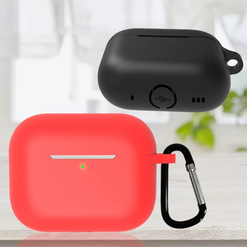 3 in 1 For AirPods Pro 2 Bluetooth-compatible Earphone Silicone Protective Cover + Anti-lost Rope + Hanging Buckle - Blue