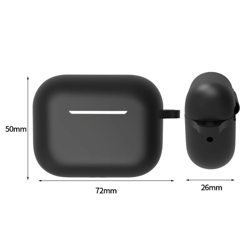 3 in 1 For AirPods Pro 2 Bluetooth-compatible Earphone Silicone Protective Cover + Anti-lost Rope + Hanging Buckle - Blue