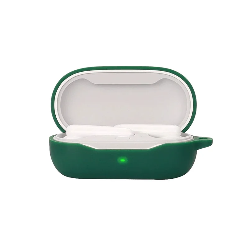 Drop Protection Case for Huawei FreeBuds SE Earphone Charging Box, Silicone Soft Cover with Carrying Buckle - Purple