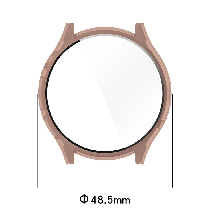Case de PC Rígido Anti-arranhão Para Xiaomi Watch S1 Pro Smart Watch Protective Case Com Protetor de Tela de Vidro Temperado - Rosa