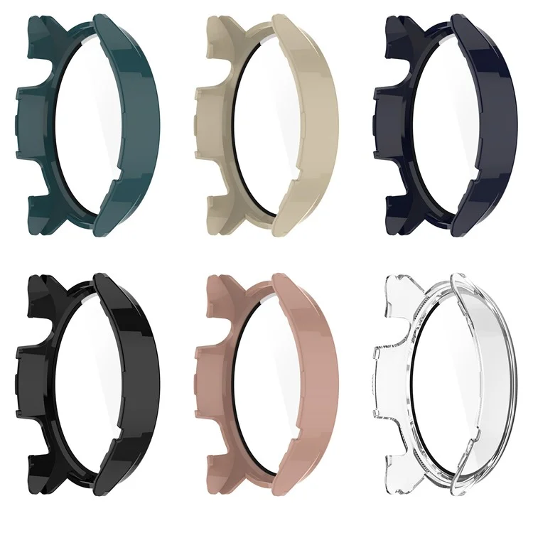 Case de PC Rígido Anti-arranhão Para Xiaomi Watch S1 Pro Smart Watch Protective Case Com Protetor de Tela de Vidro Temperado - Rosa