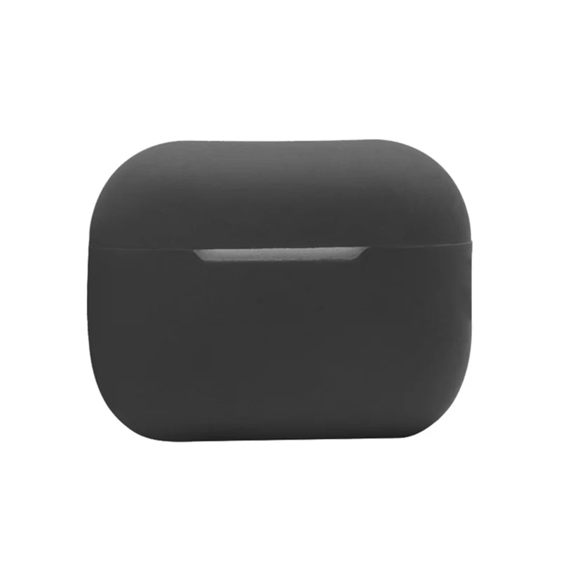 For AirPods Pro 2 Bluetooth-compatible Earphone Flexible Silicone Protective Case Anti-drop Anti-scratch Cover - Black