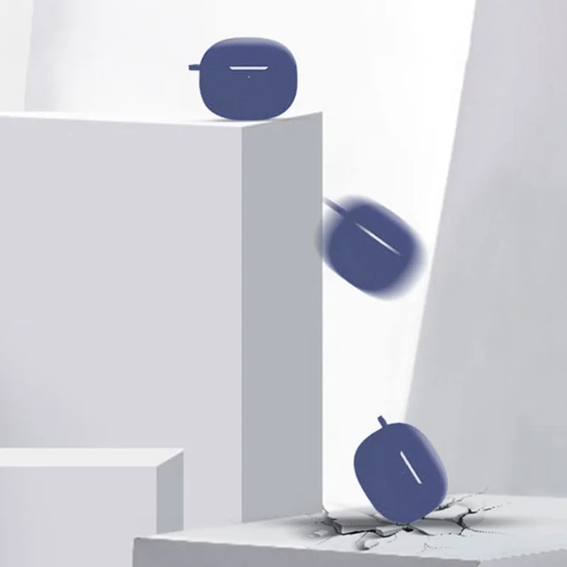 For Redmi Buds 4 Pro Bluetooth-compatible Earphone Silicone Protective Case Anti-dust Drop-proof Cover - Blackish Green