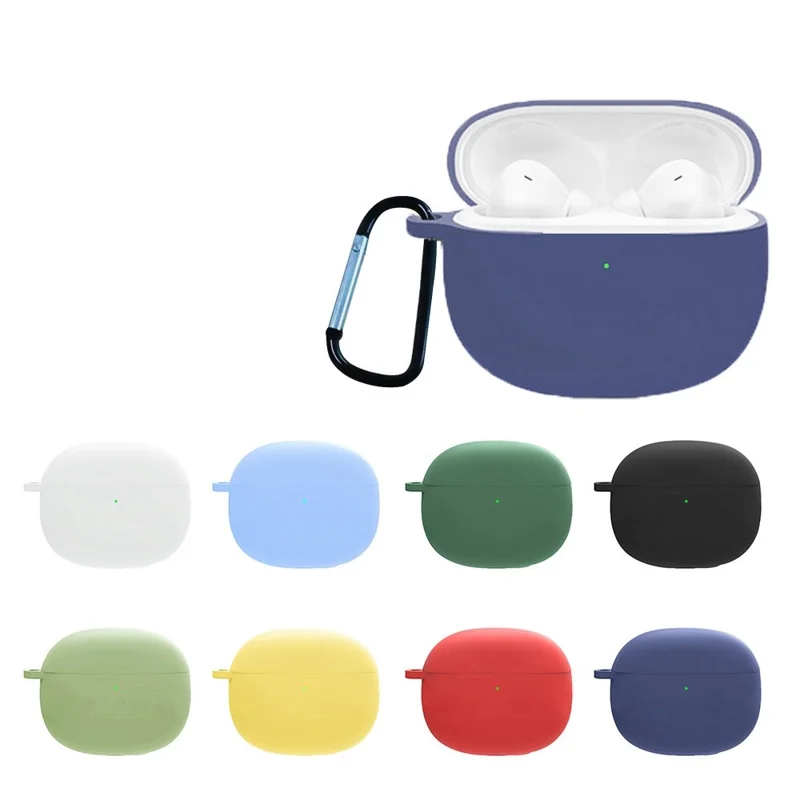 For Redmi Buds 4 Pro Bluetooth-compatible Earphone Silicone Protective Case Anti-dust Drop-proof Cover - Blackish Green