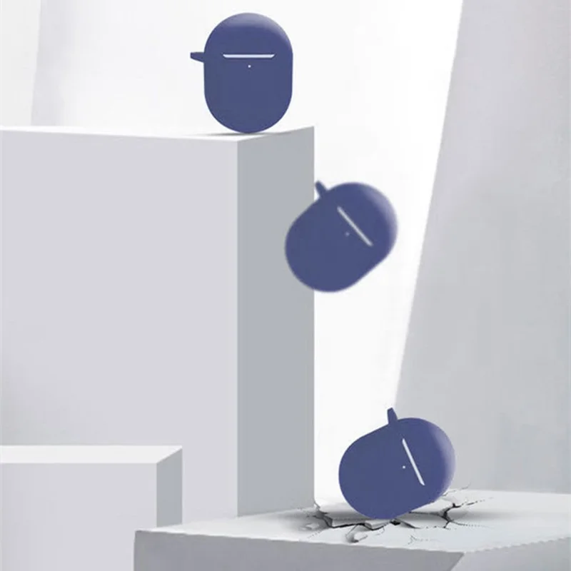 For Redmi Buds 4 Bluetooth-compatible Earphone Soft Silicone Protective Sleeve Anti-scratch Anti-drop Cover - Purple