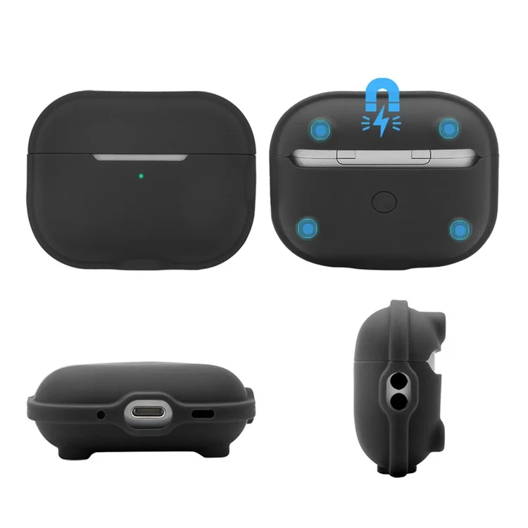 Для AirPods Pro 2 Зарядка Чехла Для Антиборочного Силиконового Корпуса Bluetooth Hearset Protector - Белый