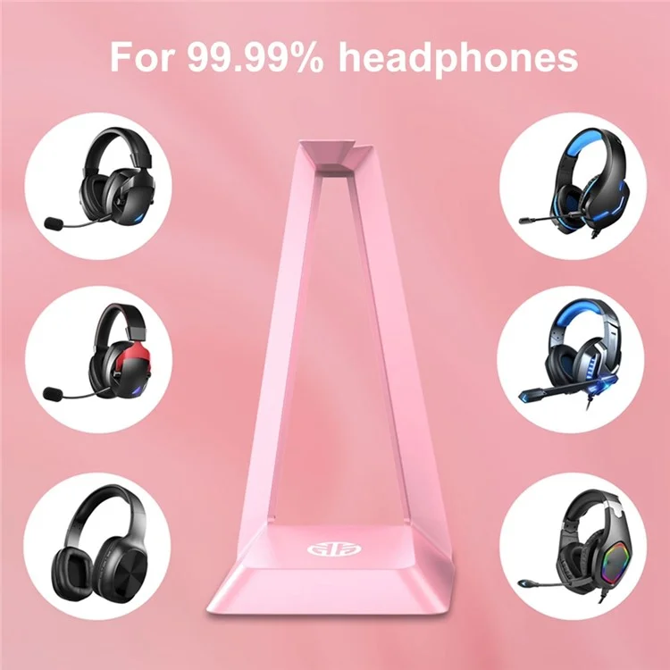 Servo Per Cuffie Per Cuffie Over-ear Desktop G501 ABS Abborità di Gioco di Gioco Montaggio Con Una Base Solida - Rosa