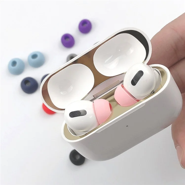 1 paio di tappi per auricolari in silicone per AirPods Pro (Gen 2) (USB-C) / Pro 2 Soft Comfortable Ear Tips Replacement - Nero