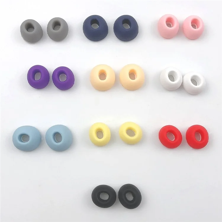 1 paio di tappi per auricolari in silicone per AirPods Pro (Gen 2) (USB-C) / Pro 2 Soft Comfortable Ear Tips Replacement - Nero