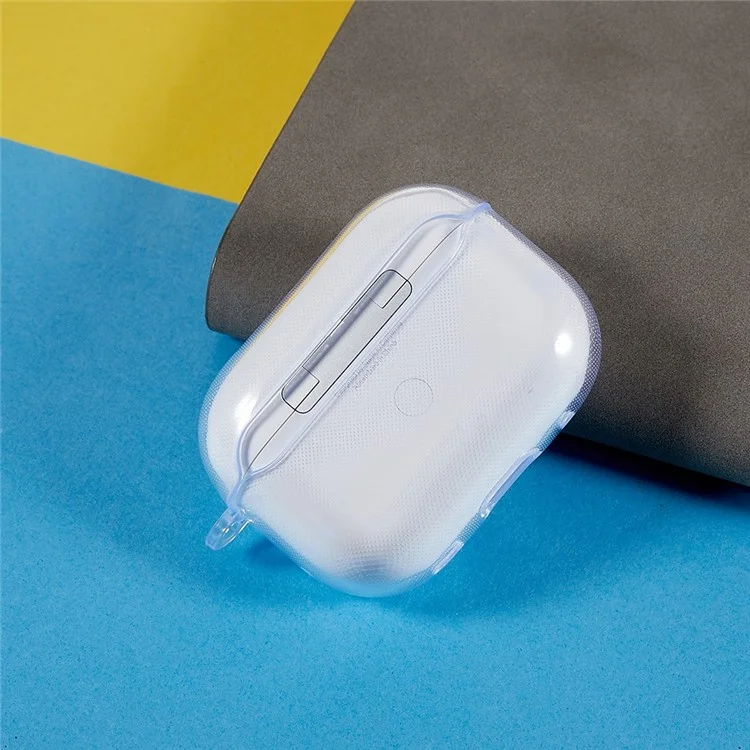 Para AirPods Pro 2 Caso de Carregamento Tampa Anti-queda da Caixa TPU Protetor de Fone de Ouvido Bluetooth - Transparente