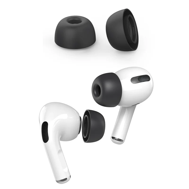 AHASTYLE PT99-1 1 Par de Pontas para Auriculares Intra-auriculares para Apple AirPods Pro 2 / AirPods Pro, Capas de Reposição em Silicone para Auscultadores Bluetooth, Pretas / M