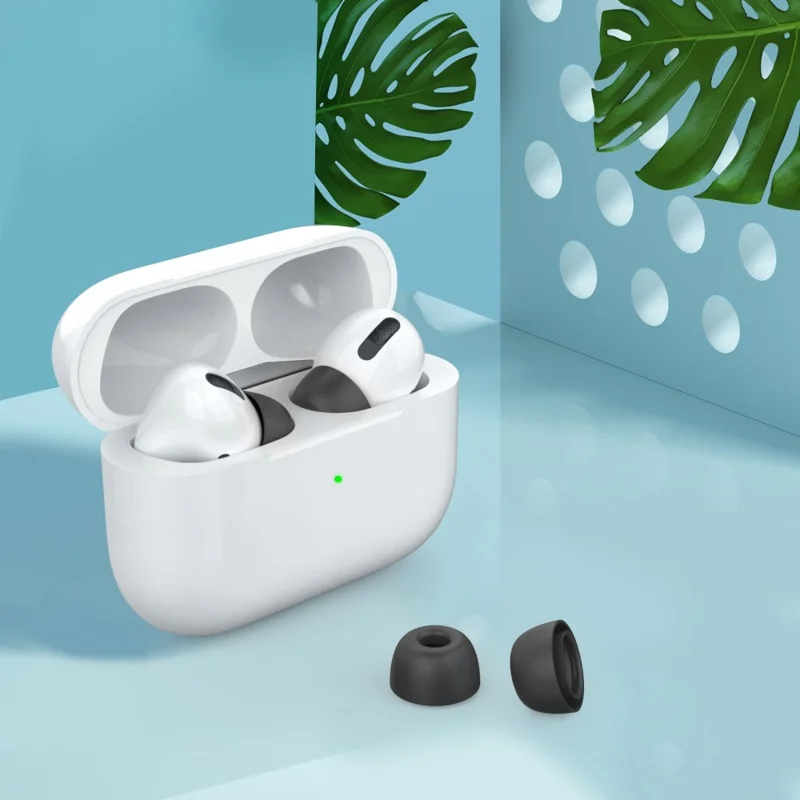 AHASTYLE PT99-1 1 Par de Pontas para Auriculares Intra-auriculares para Apple AirPods Pro 2 / AirPods Pro, Capas de Reposição em Silicone para Auscultadores Bluetooth, Pretas / M