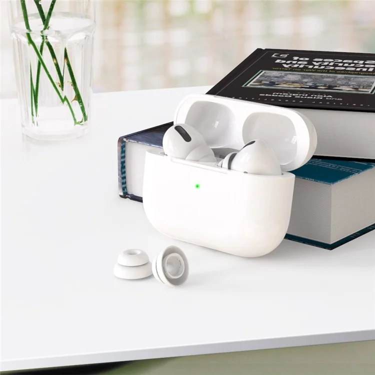 AHASTYLE PT99-2 2 Pares de Tapones de Silicona para Apple AirPods Pro 2 / AirPods Pro Reemplazo de Puntas de Auriculares In-Ear - Blanco / S