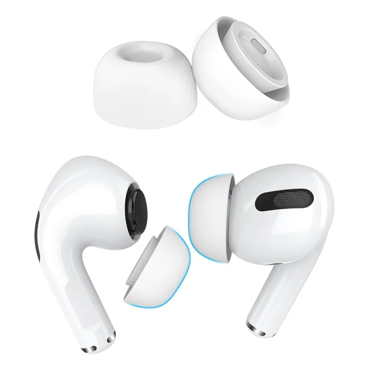 AHASTYLE WG86 1 Pares de Capas para Fones de Ouvido para Apple AirPods Pro 2 / AirPods Pro Tampas de Silicone Macio In-Ear Earphone Eartips - M