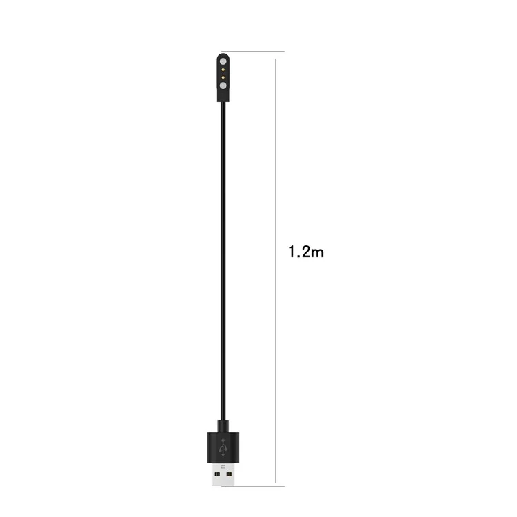 Cable de carga magnético por absorción de 1,2 m para Realme TechLife Watch - Negro