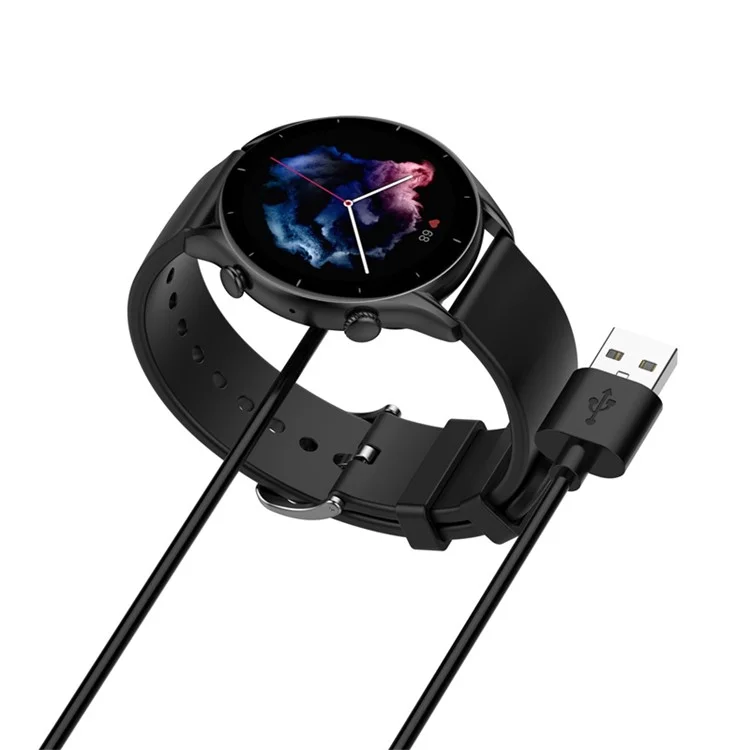 Для Huami Amazfit GTR 4 / GTR 4 pro / GTS 4 Smart Watch USB Зарядное устройство 1m Магнитная впитывающая зарядка Кабель