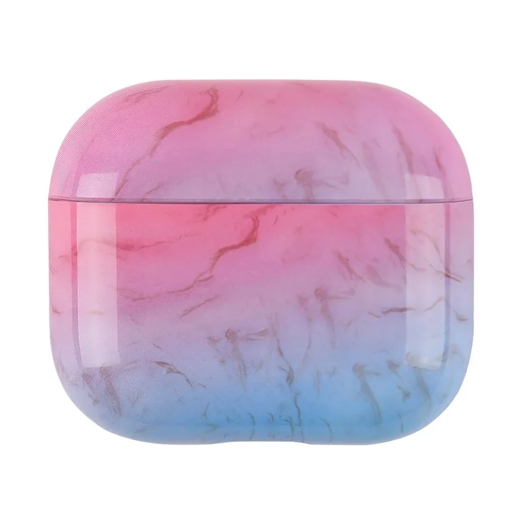 Per Apple AirPods Pro (Gen 2) (USB-C) / Pro 2 Anti-drop Hard PC Earbud Case Marble Pattern Bluetooth Earphone Protective Cover - S04