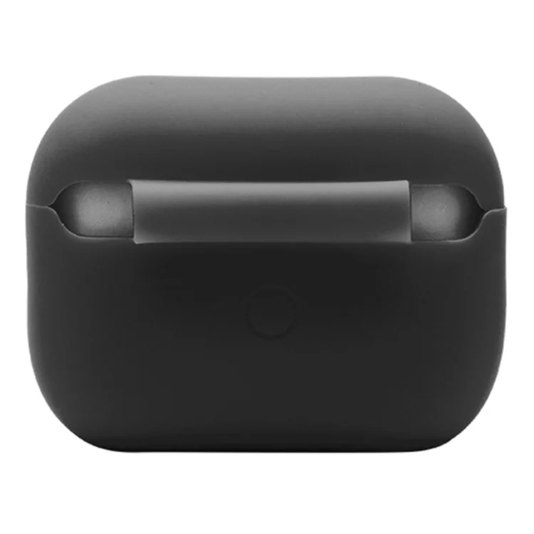 2,0 mm Festfarb Silikonhülle Für Apple Airpods Pro 2, Bluetooth-ohrhörer-anti-drop-abdeckung Mit Hängenden Riemen - Schwarz