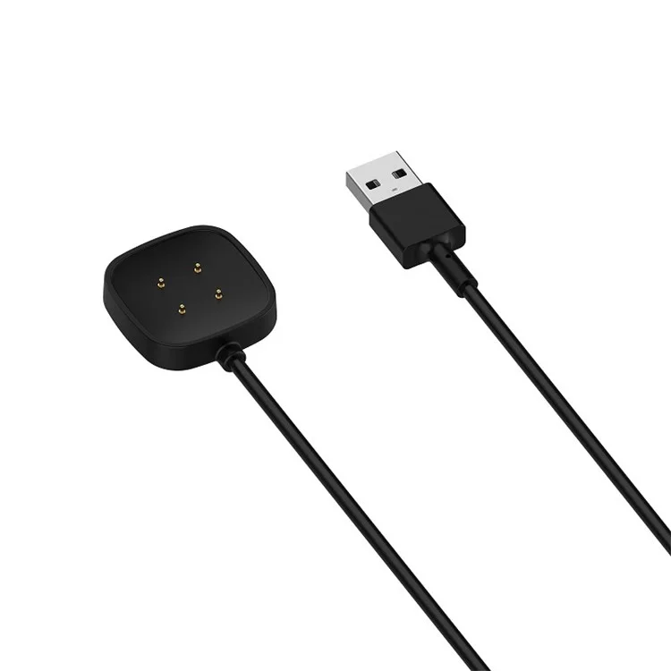 Pour Fitbit Versa 4 Smart Watch Charger Cord 1m Câble USB Dock de Chargement de Sonde Magnétique USB