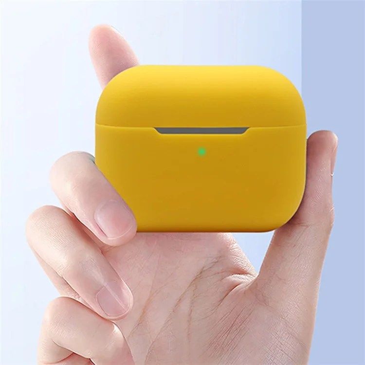 Pour Apple AirPods Pro 2 Étui en silicone Bluetooth Écouteur Housse anti-chute + Dragonne + Bracelet de montre Support d'écouteur + Boîte de rangement - Orange