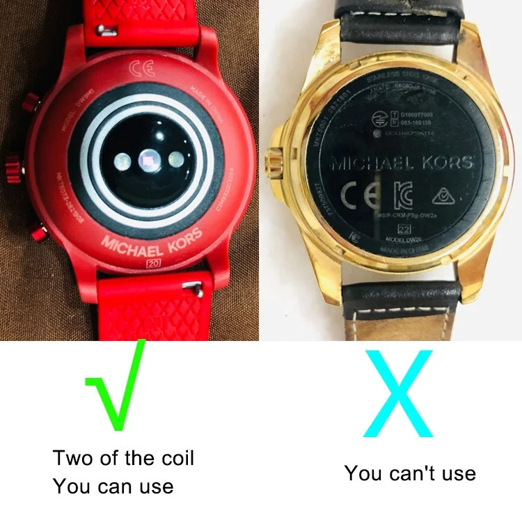 For Michael Kors Gen 6 1m USB Cable Charging Stand Desktop Smart Watch Charger Bracket