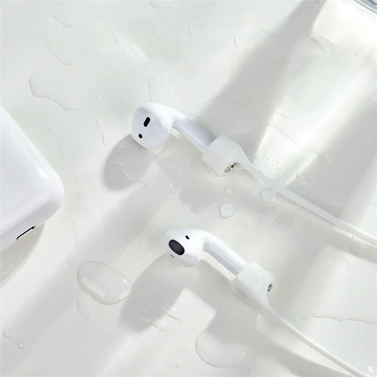 Case de Silicona Para Apple AirPods Pro 2, Cubierta Anti-drop de la Caja de Carga de Los Auriculares Con Caja de Almacenamiento y la Correa de Cuerda Anti-perdición Magnética de Los Auriculares - Azul